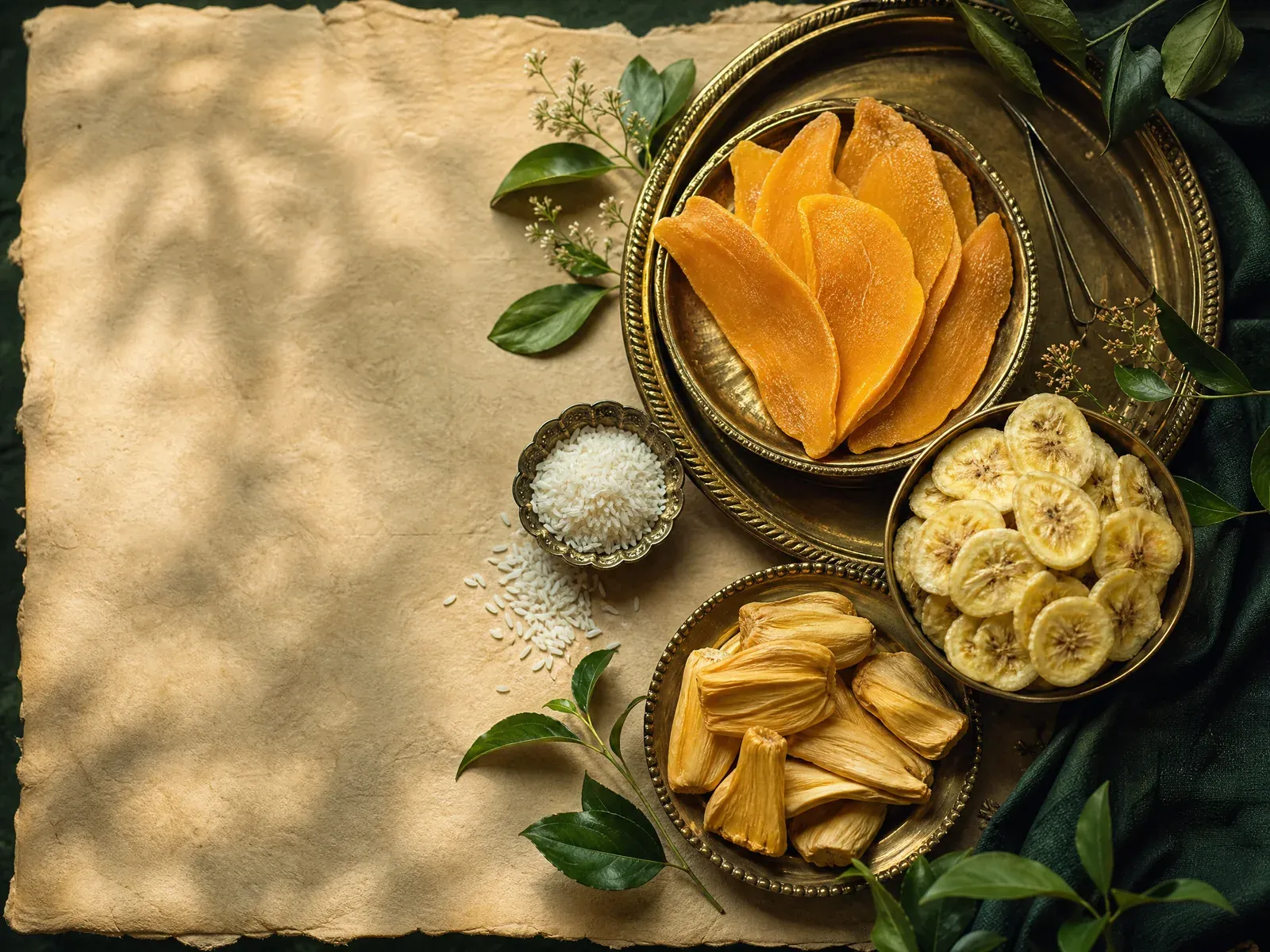 FreshGem dried fruit and rice grain still life